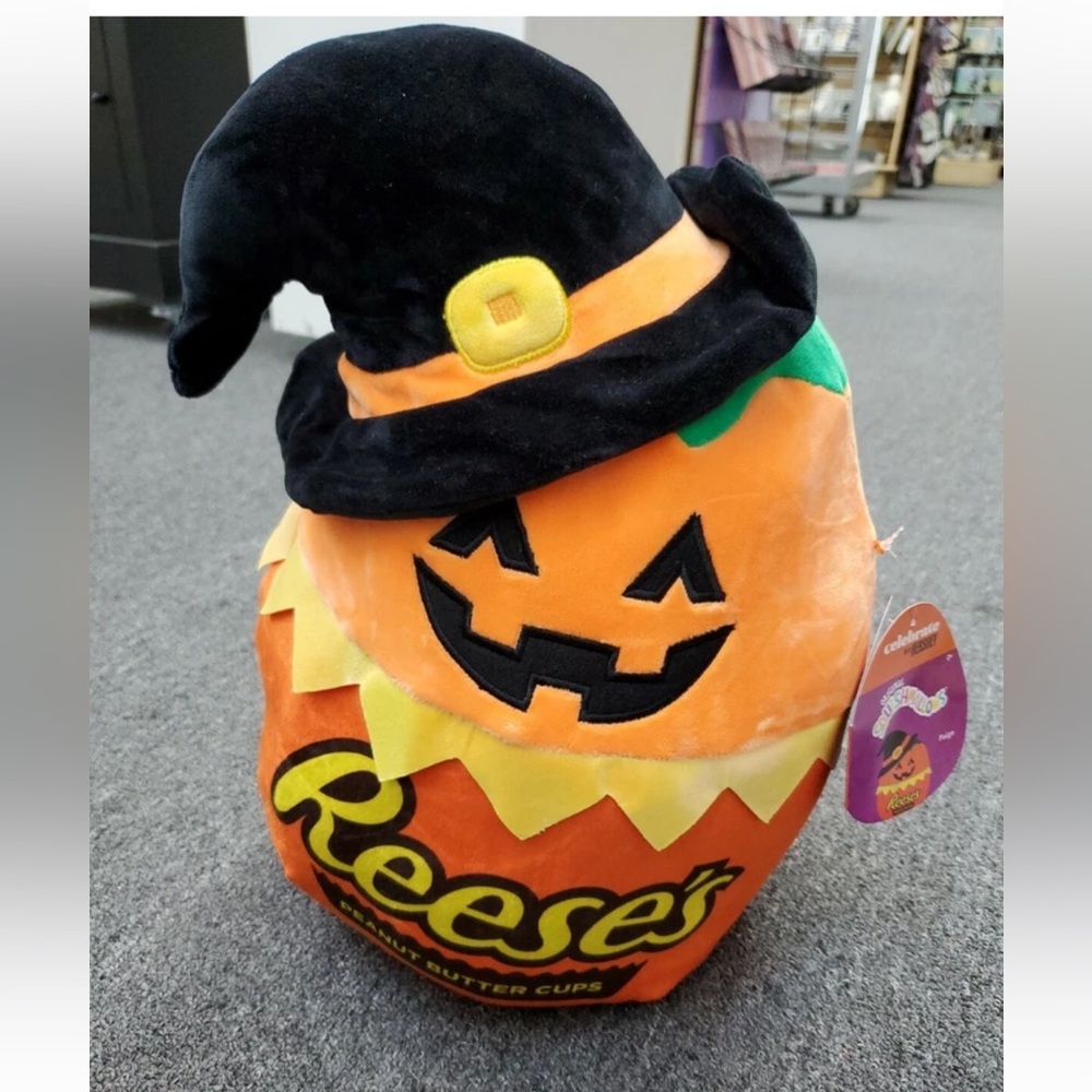 halloween squishmallow Celebrate With Hershey Reese's  Paige The Pumpkin NWT HTF